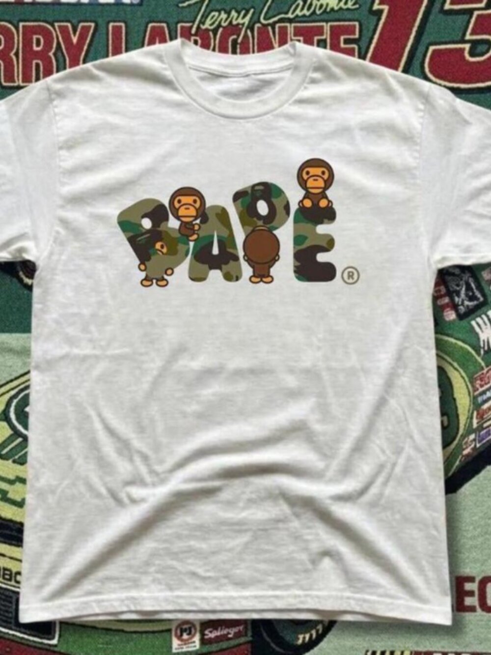 Bape White Camo Repint T Shirt